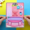 Đồ chơi giấy búp bê Montessori Hồng tocaboca Quiet Book DIY - 99.000đ 7