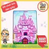 Đồ chơi giấy búp bê Pink Castle Quiet Book DIY tocaboca life - Giá 49.000₫ cho bé gái