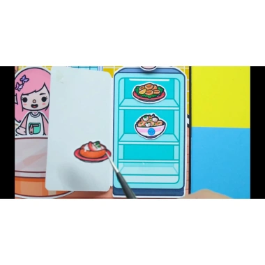 Đồ chơi giấy búp bê Pink Castle Quiet Book DIY tocaboca life - Giá 49.000₫ cho bé gái