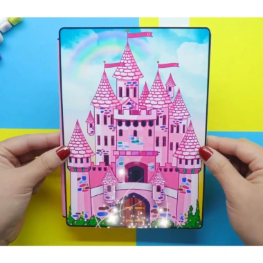 Đồ chơi giấy búp bê Pink Castle Quiet Book DIY tocaboca life - Giá 49.000₫ cho bé gái
