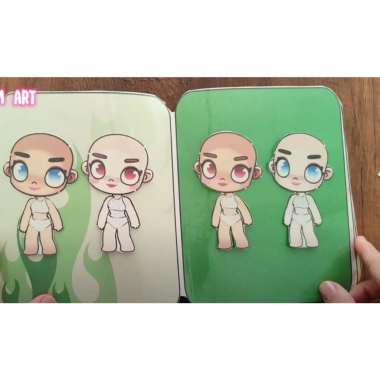 Đồ chơi giấy búp bê Toca Cute Paper Doll A7 - Giá 58.650₫, giảm 22% cho bé 2