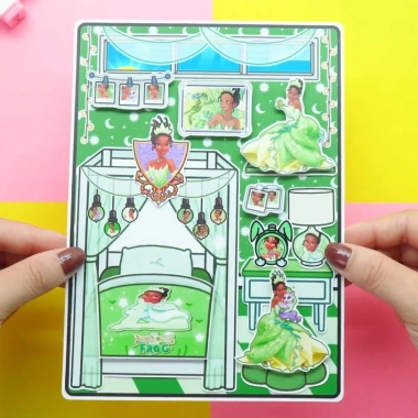 đồ chơi giấy búp bê Tocatiana - Bóc dán Kuromi cô tiên xanh cho bé gái - 99.000đ 6