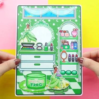 đồ chơi giấy búp bê Tocatiana - Bóc dán Kuromi cô tiên xanh cho bé gái - 99.000đ 7