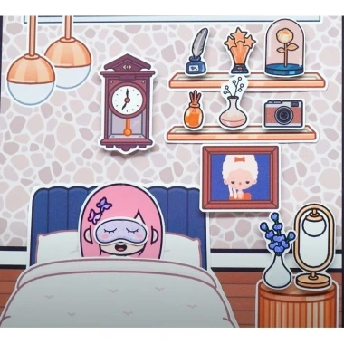 Đồ chơi giấy DIY Búp bê cô gái tóc hồng siêu dễ thương - Giá ưu đãi 99.000 VND 7