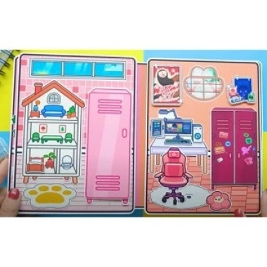 Đồ chơi giấy ngôi nhà búp bê Toca Boca Nari & Rita - Bộ thủ công bóc dán cho bé, giảm 18% 6 Đồ chơi giấy ngôi nhà búp bê Toca Boca Nari & Rita - Bộ thủ công bóc dán cho bé, giảm 18% 6