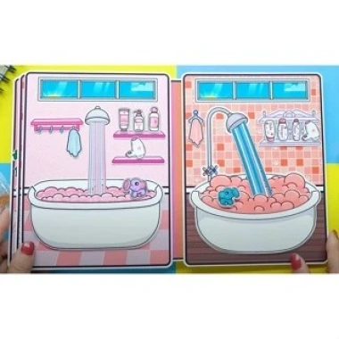 Đồ chơi giấy ngôi nhà búp bê Toca Boca Nari & Rita - Bộ thủ công bóc dán cho bé, giảm 18% 7 Đồ chơi giấy ngôi nhà búp bê Toca Boca Nari & Rita - Bộ thủ công bóc dán cho bé, giảm 18% 7