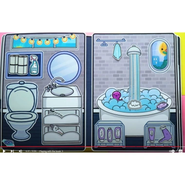 Đồ chơi giấy ngồi nhà búp bê Tocaboca - Ngôi nhà Black White, Kuromi, Cô Tiên Xanh chỉ 99.000₫ 4