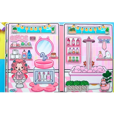 Đồ chơi giấy ngồi nhà búp bê tocaboca - Ngôi nhà Samsam Kuromi, giá chỉ 99.000₫ 8