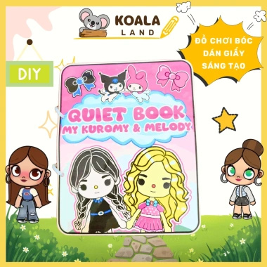 Đồ Chơi Giấy Thủ Công Búp Bê Toca Boca - Bộ Quite Book Nhiều Chủ Đề cho Bé Gái, 92.995₫