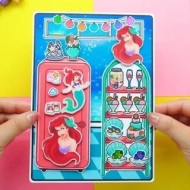 Đồ chơi giấy Tocaboca Ariel Quite Book – Ngôi nhà búp bê nàng tiên cá, bộ bóc dán thông minh, chỉ 99.000₫ 5