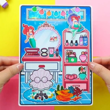 Đồ chơi giấy tocaboca H22 – Ngôi nhà búp bê thủ công, bóc dán thông minh, Squishy Kuromi, giá 129.000 VND