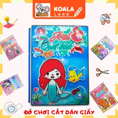 Đồ chơi giấy Tocaboca Ngôi nhà Nàng Tiên Cá Bóc Dán Thông Minh cho Bé Gái Kuromi Cô Tiên Xanh, Giá 99.000đ