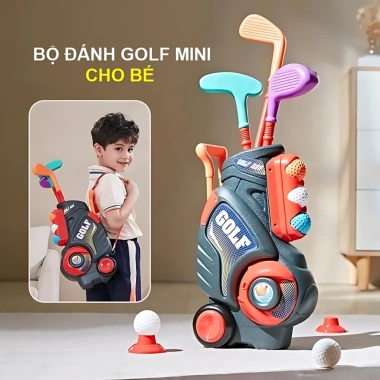 Đồ Chơi Golf Trẻ Em Mini Cao Cấp - Bộ Gậy, Bóng, Lỗ Golf Vui Nhộn Phát Triển Thể Chất & Kỹ Năng 6