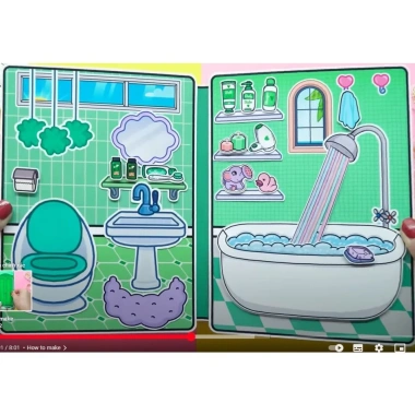 Đồ chơi học liệu Bóc Dán Toca Life Word Ngôi Nhà Xanh - Candy Tóc Hồng 120.000đ 3