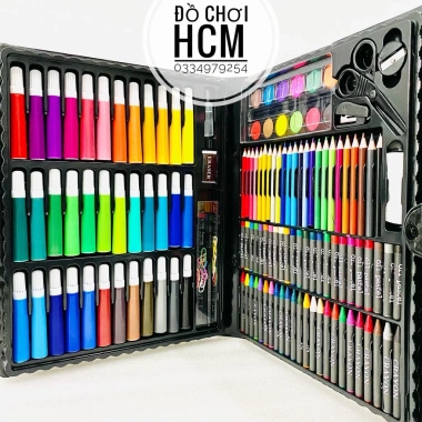Đồ chơi hộp bút màu 150 chi tiết - Tô màu, vẽ sáng tạo, phát triển tư duy bé, quà tặng 134k 3 Đồ chơi hộp bút màu 150 chi tiết - Tô màu, vẽ sáng tạo, phát triển tư duy bé, quà tặng 134k 3