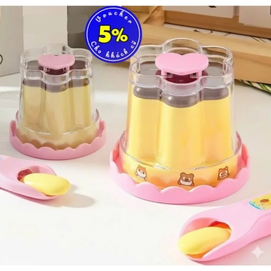Đồ chơi hũ pudding thạch trái cây mềm dẻo, đút thìa, an toàn cho bé 2.025 Đồ chơi hũ pudding thạch trái cây mềm dẻo, đút thìa, an toàn cho bé 2.025