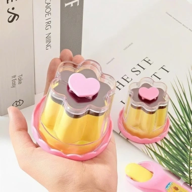 Đồ chơi hũ pudding thạch trái cây mềm dẻo, đút thìa, an toàn cho bé 2.025