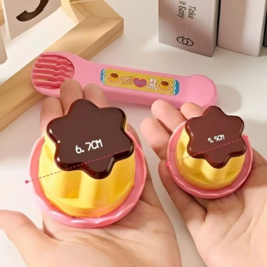 Đồ chơi hũ pudding thạch trái cây mềm dẻo, đút thìa, an toàn cho bé 2.025