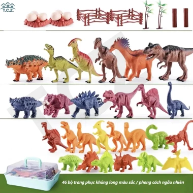 Đồ chơi khủng long mô hình Kỷ Jura hộp 46 và 28 chi tiết - Giá ưu đãi 87.199 VND