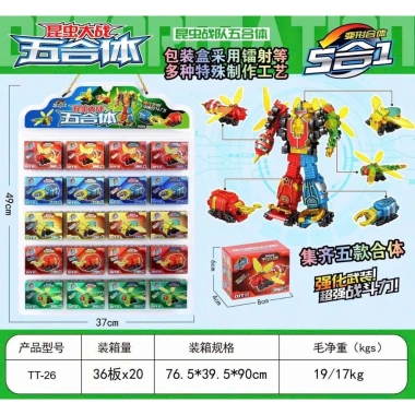 Đồ chơi lắp ráp robot biến hình côn trùng và ô tô thông minh cho bé trai - Giá ưu đãi 99.000₫ 4