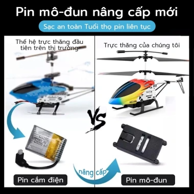 Đồ Chơi Máy Bay Trực Thăng Điều Khiển 2.4G Drone 3.5 Kênh Siêu Nhạy và Pin Dự Phòng - 309.999₫