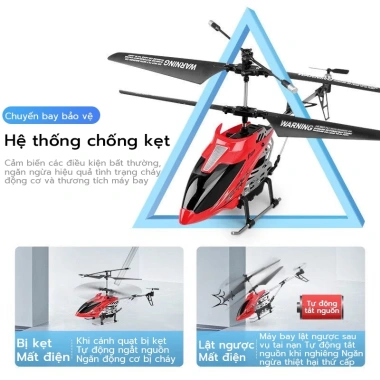 Đồ Chơi Máy Bay Trực Thăng Điều Khiển 2.4G Drone 3.5 Kênh Siêu Nhạy và Pin Dự Phòng - 309.999₫