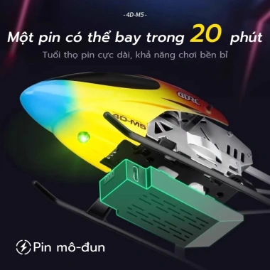 Đồ Chơi Máy Bay Trực Thăng Điều Khiển 2.4G Drone 3.5 Kênh Siêu Nhạy và Pin Dự Phòng - 309.999₫