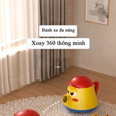 Đồ chơi máy hút bụi robot tự chạy nhả bóng ABS, âm thanh, giá chỉ 345k