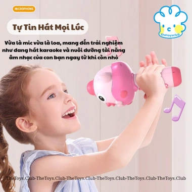 Đồ chơi micro & loa đa năng cho bé - Hát, học, kích thích năng khiếu, chỉ 184.988 VND