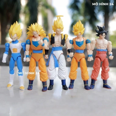 Đồ chơi mô hình Dragon Ball có khớp cử động Goku Gogeta Goku Blue Vegeta Vô Cực UI Giá rẻ 49.450đ 2