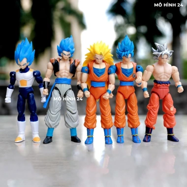 Đồ chơi mô hình Dragon Ball có khớp cử động Goku Gogeta Goku Blue Vegeta Vô Cực UI Giá rẻ 49.450đ 3
