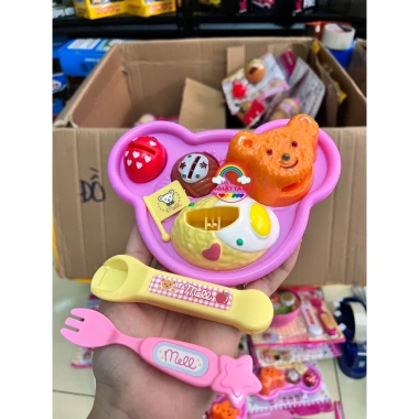 Đồ chơi mô phỏng đút mì ramen, bánh thạch, pudding, khay cơm - Loại to, giảm còn 45k