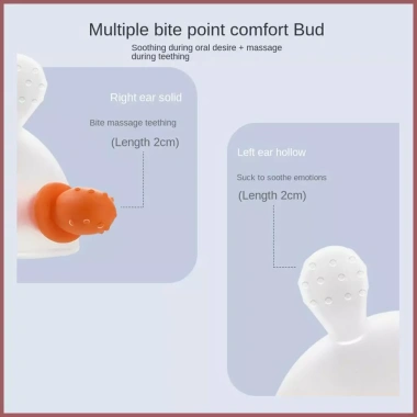 Đồ chơi mọc răng silicone cao cấp - Dụng cụ làm dịu da, hộp bảo quản, cảm giác nhai an toàn cho bé 4