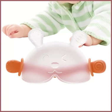 Đồ chơi mọc răng silicone cao cấp - Dụng cụ làm dịu da, hộp bảo quản, cảm giác nhai an toàn cho bé 9