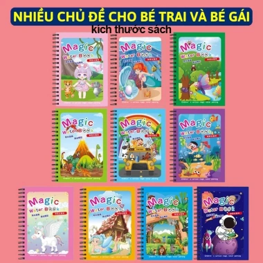 Đồ chơi mỹ thuật tranh tô màu nước ma thuật - Nhiều chủ đề, khuyến mãi 18.896 VND, kích thích sáng tạo bé