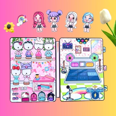 Đồ chơi Ngôi nhà 4 cô bé Melody Kuromi Cinamoroll Kitty - Phát triển tư duy, chỉ 160k 6 Đồ chơi Ngôi nhà 4 cô bé Melody Kuromi Cinamoroll Kitty - Phát triển tư duy, chỉ 160k 6