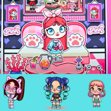 Đồ chơi Ngôi nhà Búp bê Avatar World Black Pink - Toca Life, giảm còn 120k