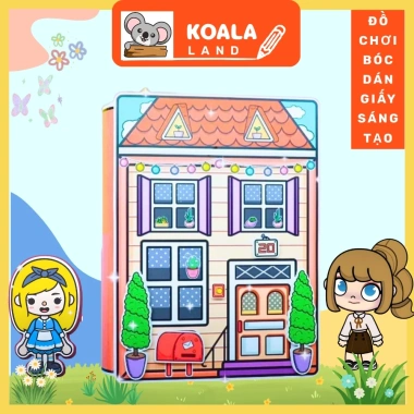 Đồ chơi Ngôi Nhà Búp Bê Giấy Cắt Thủ Công DIY Baby Villa Quiet Book Giá 76.000₫