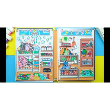 Đồ chơi Ngôi Nhà Búp Bê Giấy Cắt Thủ Công DIY Baby Villa Quiet Book Giá 76.000₫