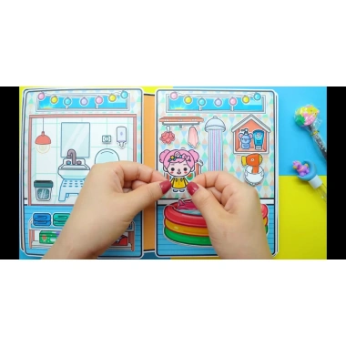 Đồ chơi Ngôi Nhà Búp Bê Giấy Cắt Thủ Công DIY Baby Villa Quiet Book Giá 76.000₫