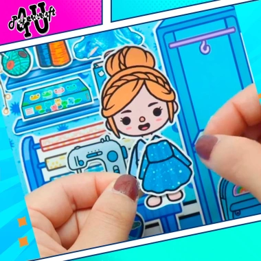 Đồ chơi Ngôi nhà búp bê giấy cắt thủ công DIY Toca Life TA071 - Giá 146.160₫ 9