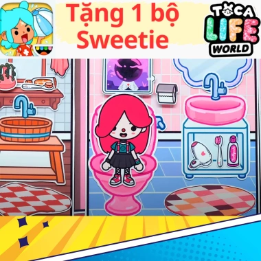 Đồ chơi ngôi nhà búp bê giấy cắt thủ công DIY - Toca Life World mẫu TA032, giá ưu đãi 100k 3