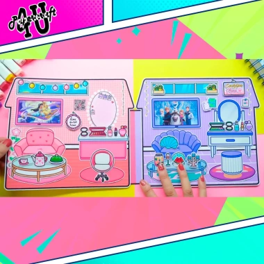 Đồ chơi ngôi nhà búp bê giấy cắt thủ công DIY - Toca Life World Mẫu TA057, sáng tạo an toàn 100k 3 Đồ chơi ngôi nhà búp bê giấy cắt thủ công DIY - Toca Life World Mẫu TA057, sáng tạo an toàn 100k 3
