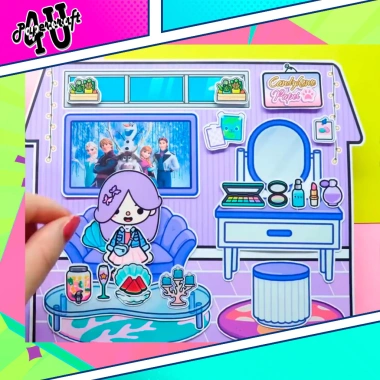 Đồ chơi ngôi nhà búp bê giấy cắt thủ công DIY - Toca Life World Mẫu TA057, sáng tạo an toàn 100k 4 Đồ chơi ngôi nhà búp bê giấy cắt thủ công DIY - Toca Life World Mẫu TA057, sáng tạo an toàn 100k 4