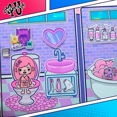 Đồ chơi ngôi nhà búp bê giấy cắt thủ công DIY Toca Life World mẫu TA28 giảm giá 20% chỉ 100.000₫