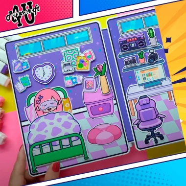 Đồ chơi ngôi nhà búp bê giấy cắt thủ công DIY Toca Life World mẫu TA28 giảm giá 20% chỉ 100.000₫