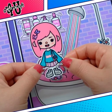 Đồ chơi ngôi nhà búp bê giấy cắt thủ công DIY Toca Life World mẫu TA28 giảm giá 20% chỉ 100.000₫