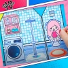 Đồ chơi ngôi nhà búp bê giấy cắt thủ công DIY Toca Life World TA012 giảm giá 124k 3