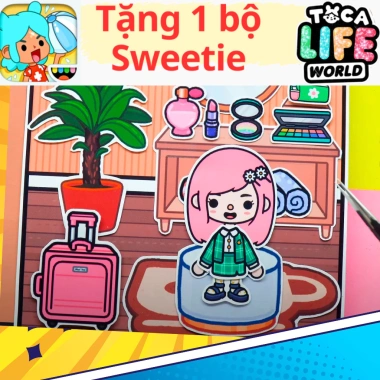 Đồ chơi Ngôi Nhà Búp Bê Giấy Cắt Thủ Công DIY Toca Life World TA041 Giá 100k 2 Đồ chơi Ngôi Nhà Búp Bê Giấy Cắt Thủ Công DIY Toca Life World TA041 Giá 100k 2