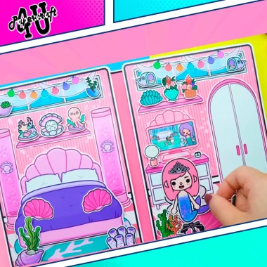 Đồ chơi ngôi nhà búp bê giấy cắt thủ công DIY TOCA LIFE WORLD TA064 giá 100k